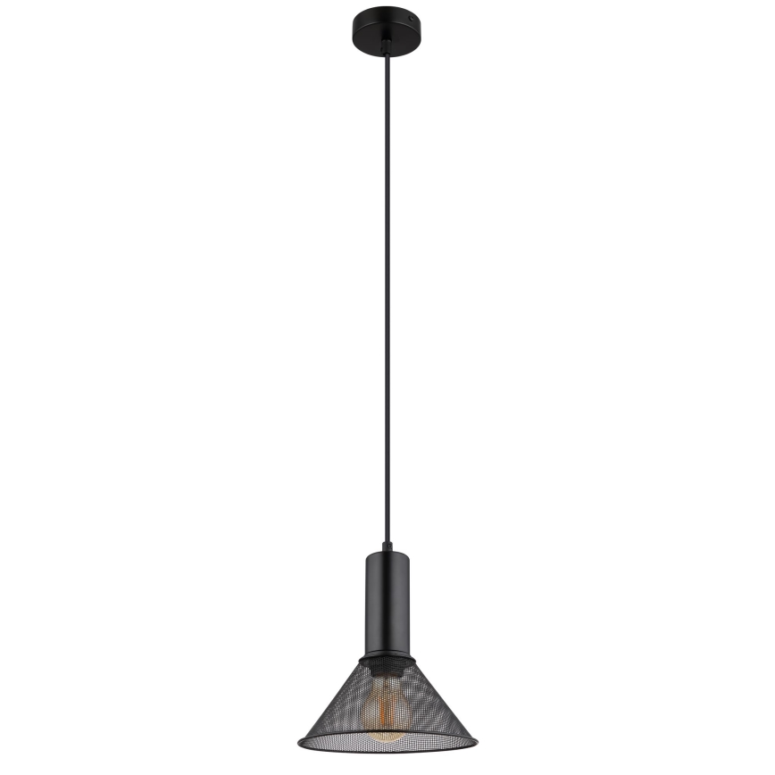 Globo - Lámpara colgante 1xE27/60W/230V negro