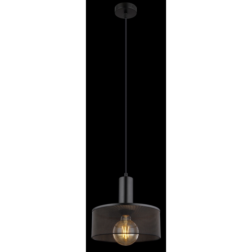 Globo - Lámpara colgante 1xE27/60W/230V negro