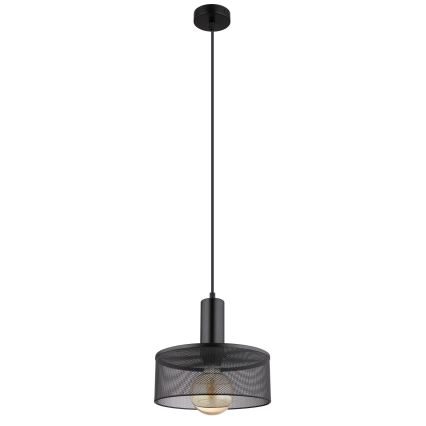 Globo - Lámpara colgante 1xE27/60W/230V negro