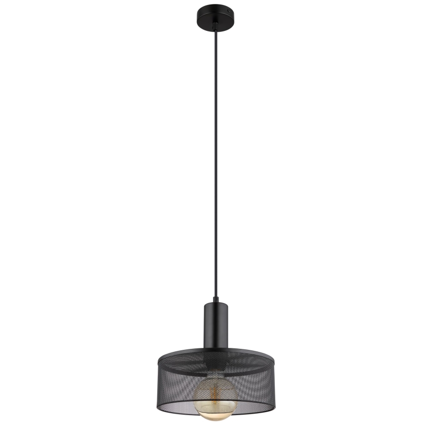Globo - Lámpara colgante 1xE27/60W/230V negro