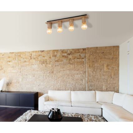 Globo 15655-4D - Plafón ERNA 4xE27/60W/230V