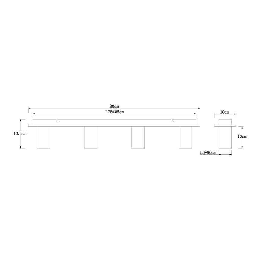 Globo 15655-4D - Plafón ERNA 4xE27/60W/230V