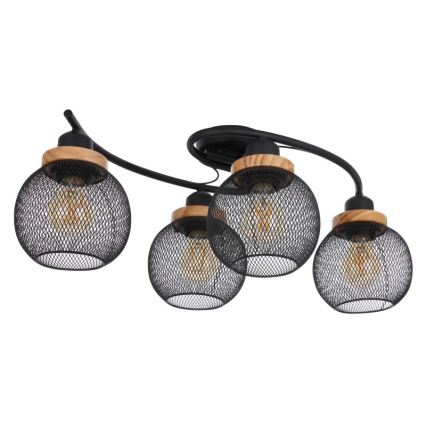 Globo - Lámpara de suspensión 4xE27/60W/230V
