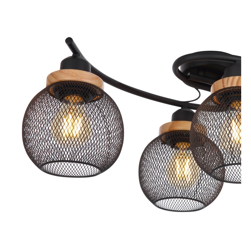 Globo - Lámpara de suspensión 4xE27/60W/230V