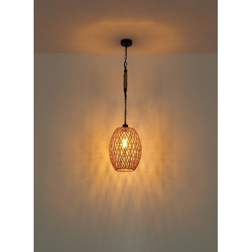 Globo - Lámpara de araña en cadena 1xE27/60W/230V