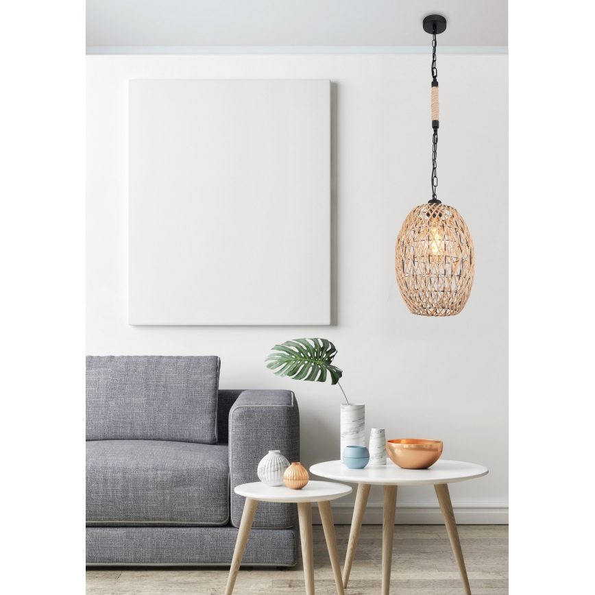 Globo - Lámpara de araña en cadena 1xE27/60W/230V