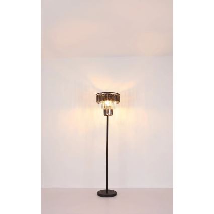 Globo - Lámpara de pie 3xE27/40W/230V diá. 40 cm negro
