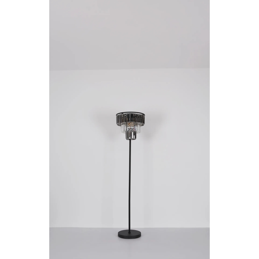 Globo - Lámpara de pie 3xE27/40W/230V diá. 40 cm negro