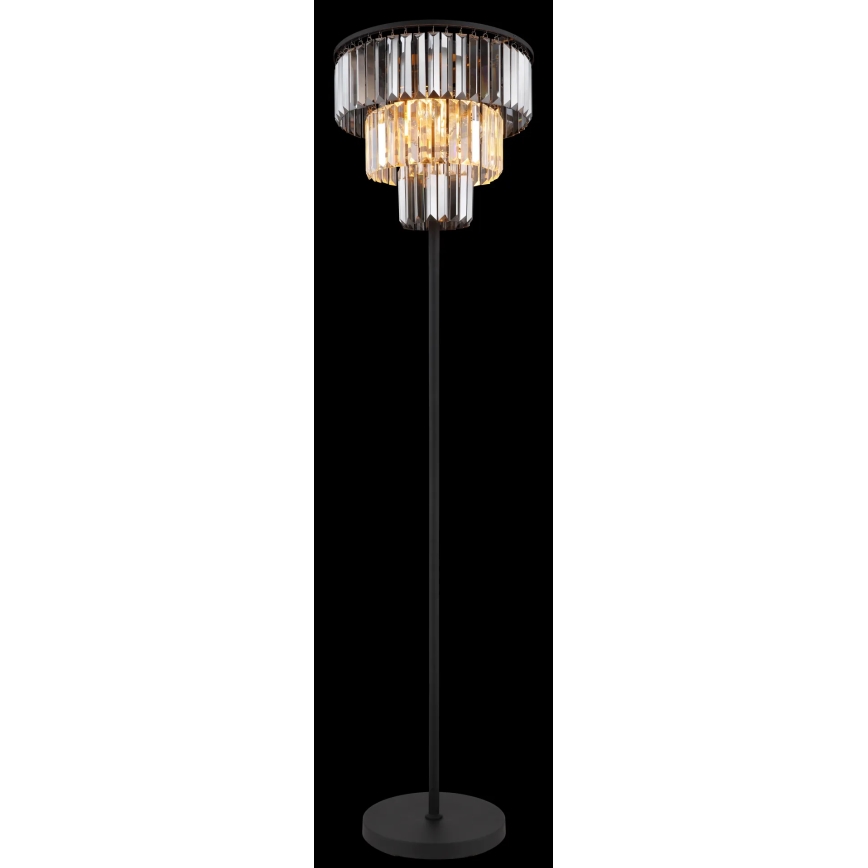 Globo - Lámpara de pie 3xE27/40W/230V diá. 40 cm negro