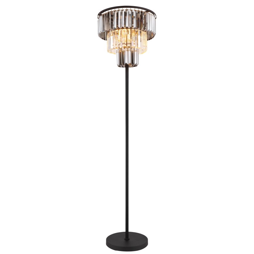 Globo - Lámpara de pie 3xE27/40W/230V diá. 40 cm negro