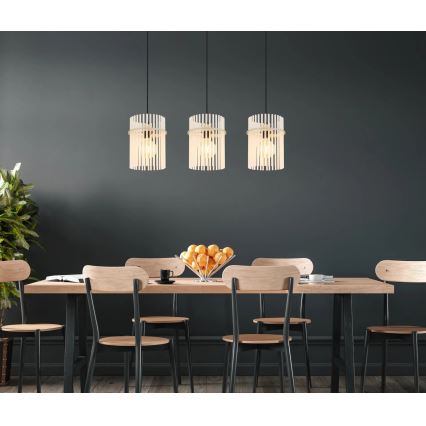 Globo - Lámpara colgante de cable 3xE27/60W/230V