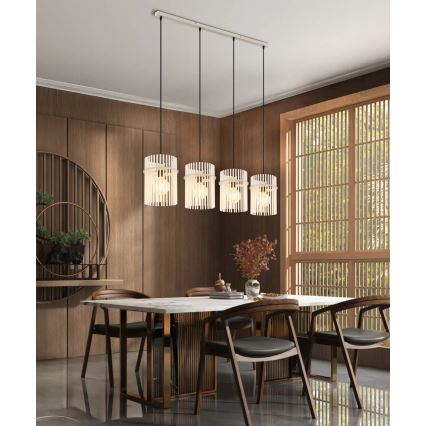 Globo - Lámpara colgante con cable 4xE27/60W/230V