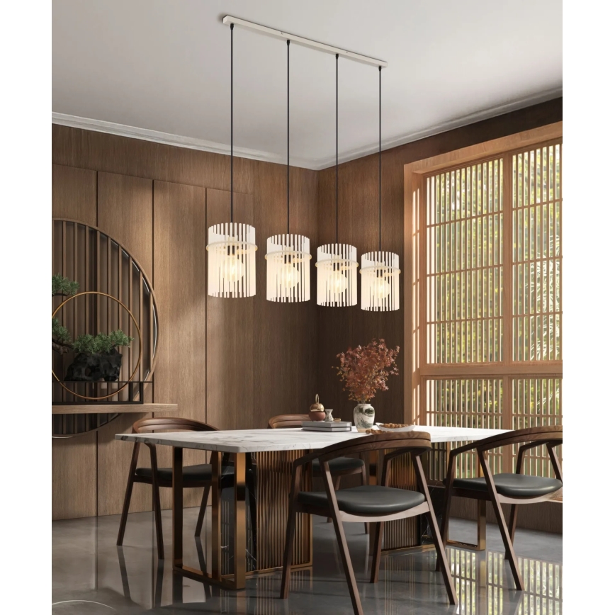 Globo - Lámpara colgante con cable 4xE27/60W/230V