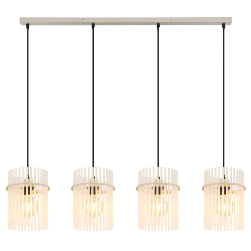 Globo - Lámpara colgante con cable 4xE27/60W/230V