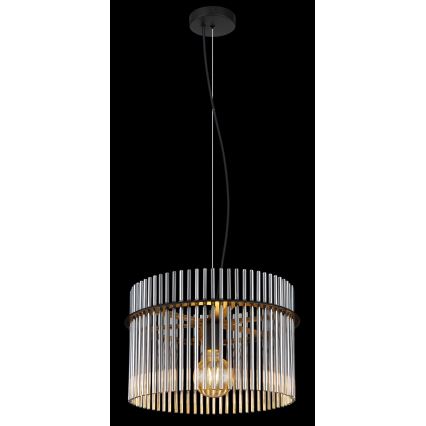 Globo - Lámpara colgante 1xE27/60W/230V diá. 40 cm negro