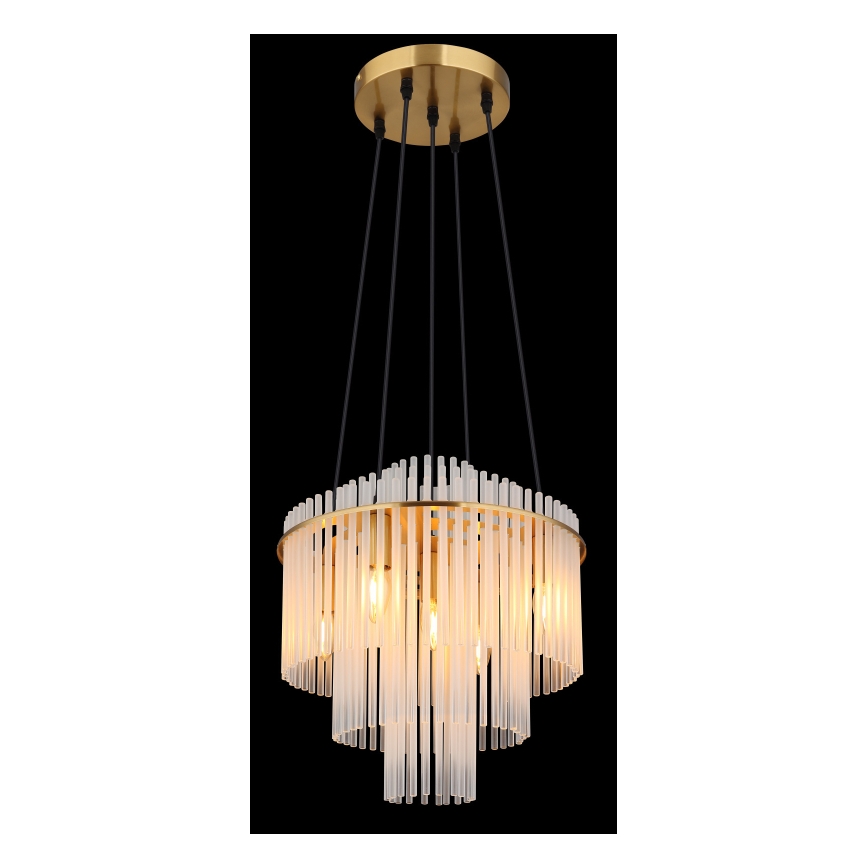 Globo - Lámpara colgante 5xE14/40W/230V dorado