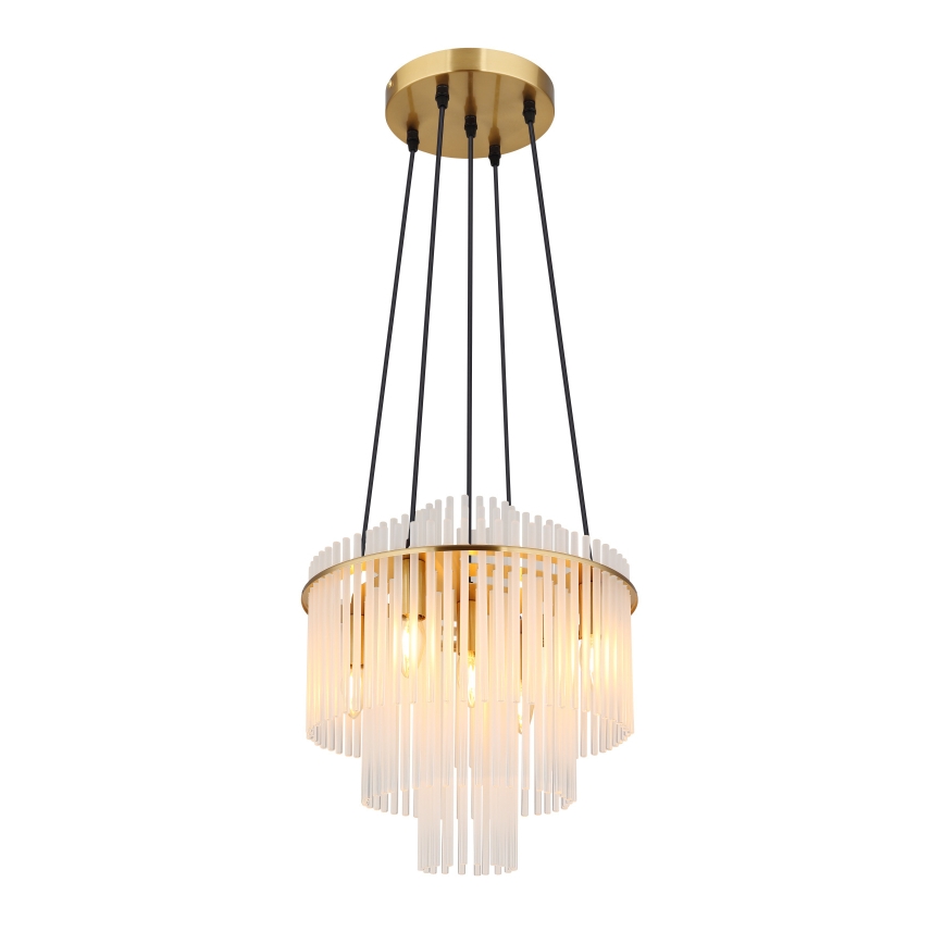 Globo - Lámpara colgante 5xE14/40W/230V dorado
