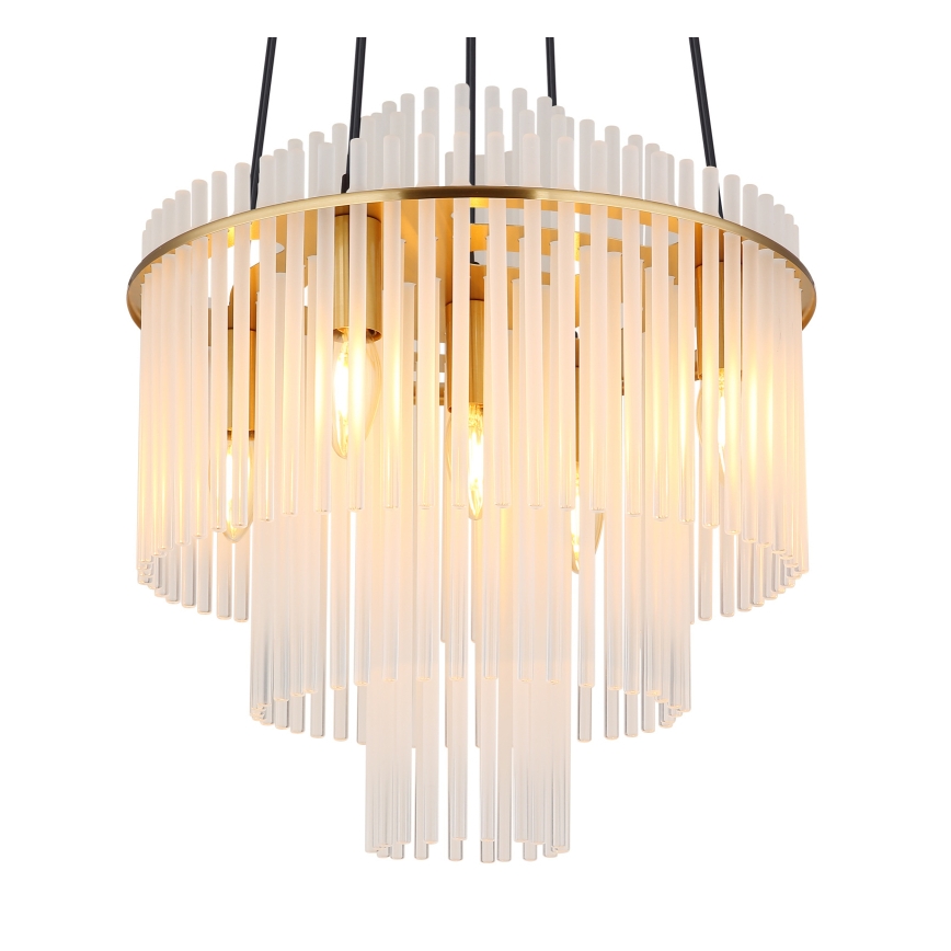 Globo - Lámpara colgante 5xE14/40W/230V dorado