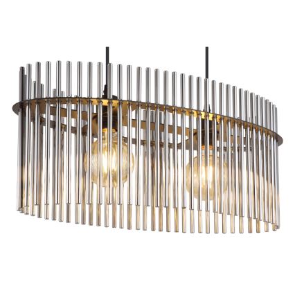 Globo - Lámpara colgante 2xE27/60W/230V negro