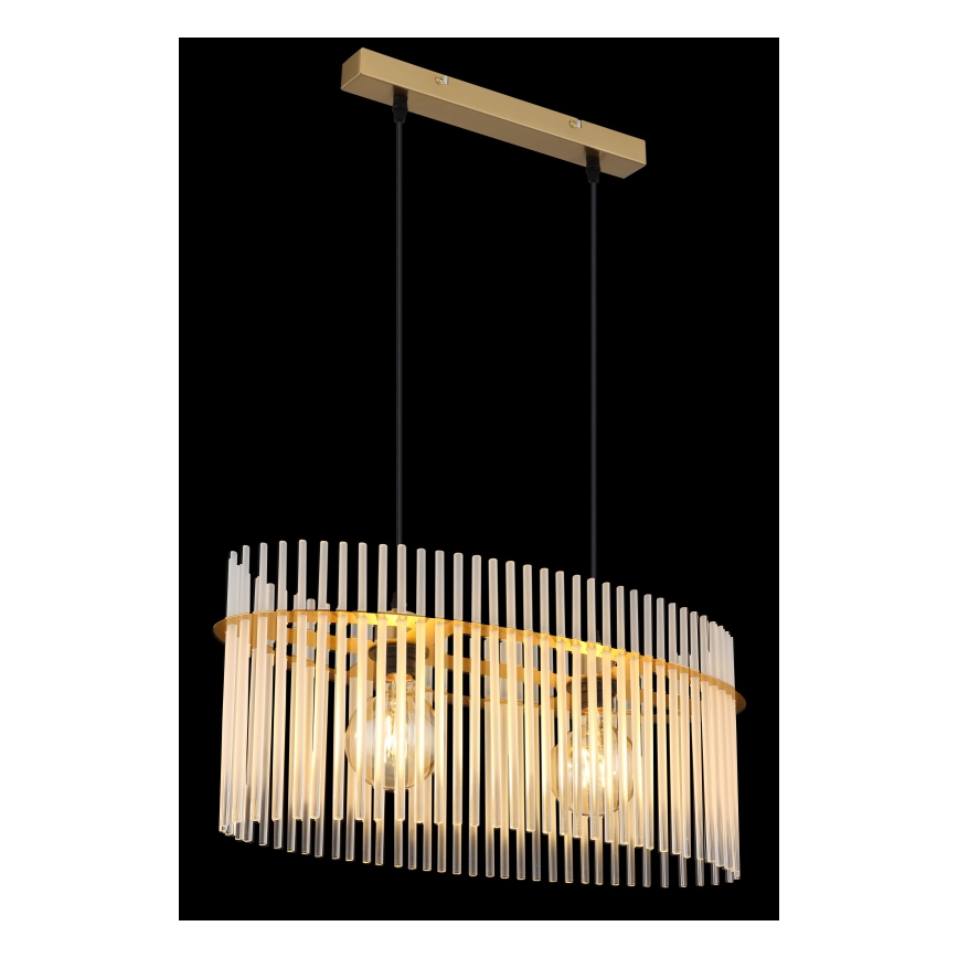 Globo - Lámpara colgante 2xE27/60W/230V dorado