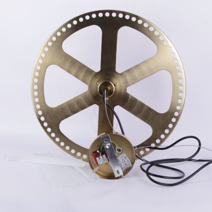 Globo - Lámpara colgante 1xE27/60W/230V diá. 40 cm dorado