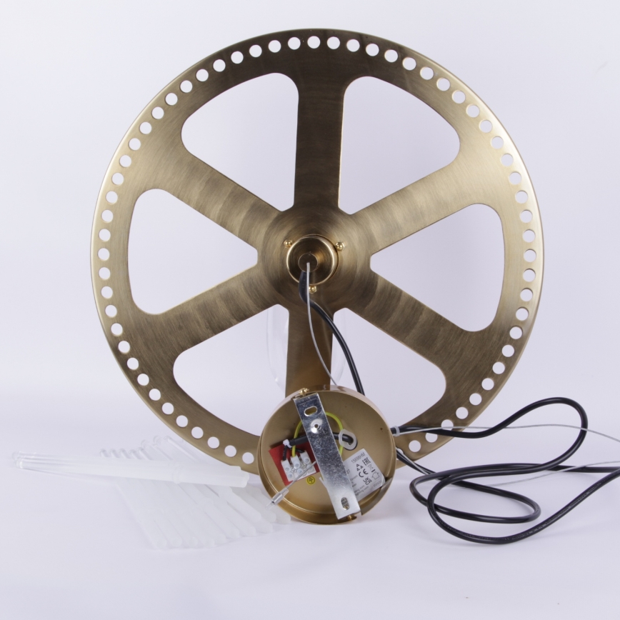 Globo - Lámpara colgante 1xE27/60W/230V diá. 40 cm dorado