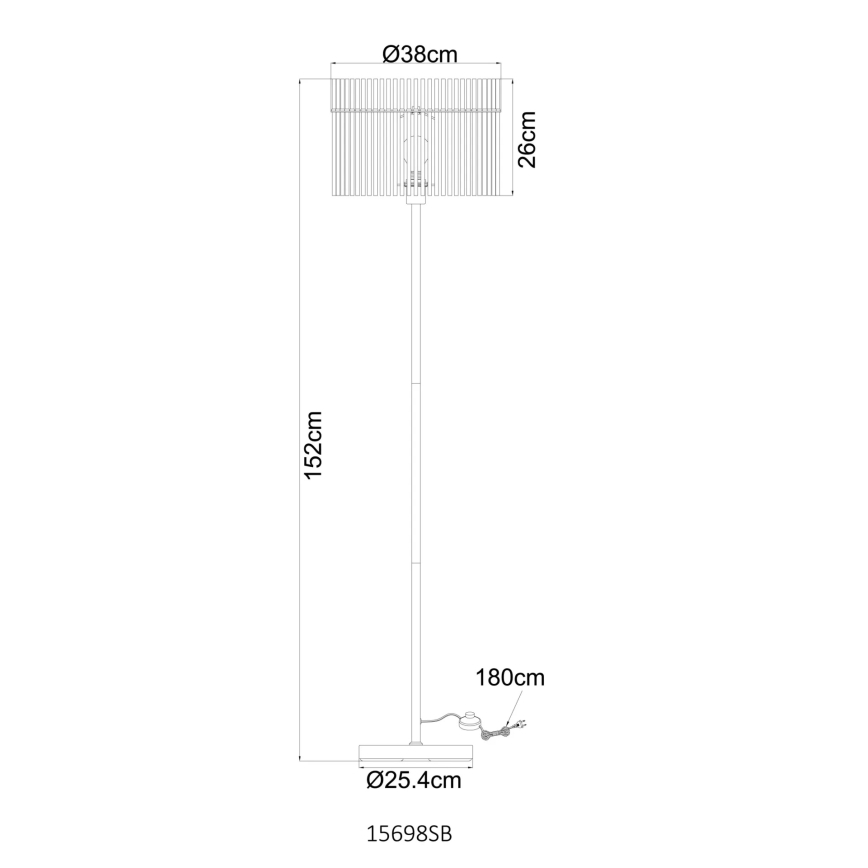 Globo - Lámpara de pie 1xE27/60W/230V