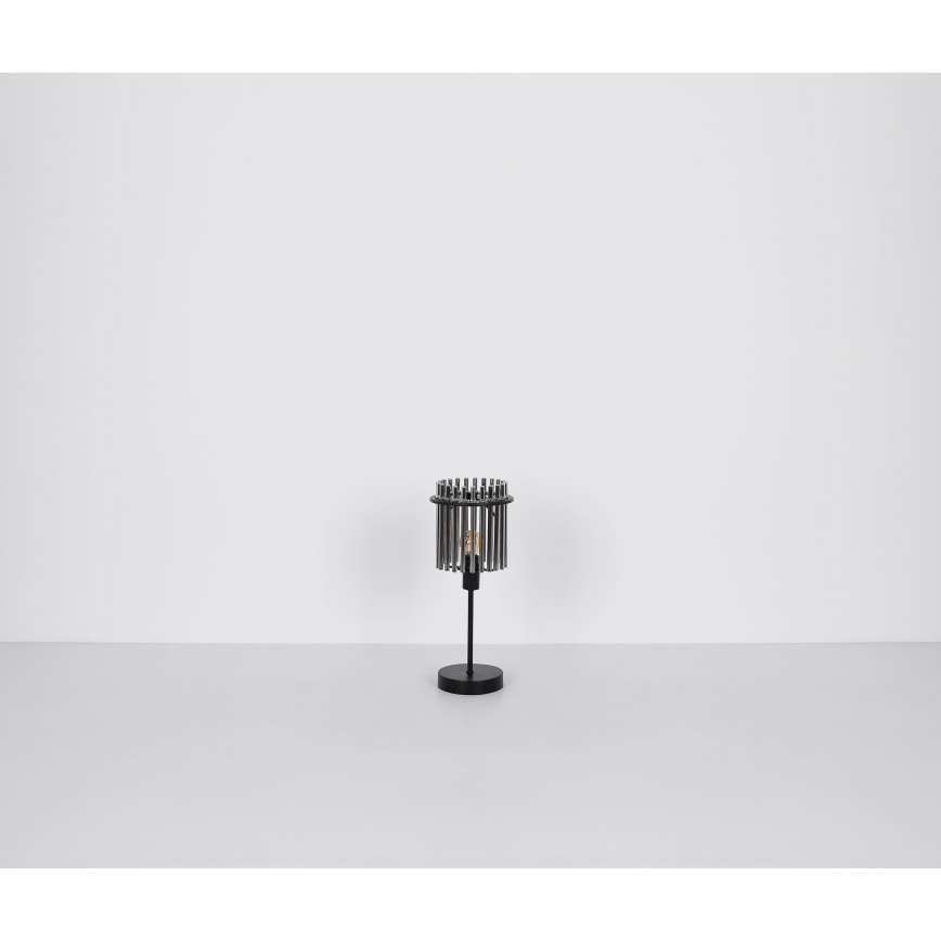 Globo - Lámpara de mesa 1xE14/40W/230V diá. 15 cm negro