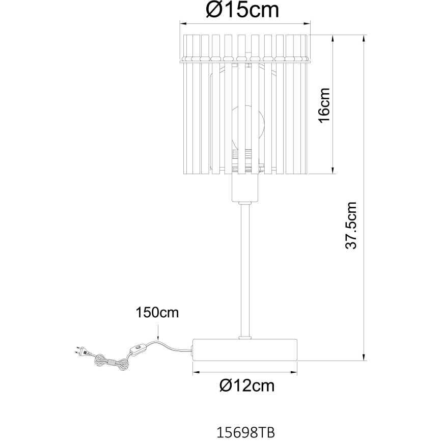 Globo - Lámpara de mesa 1xE14/40W/230V