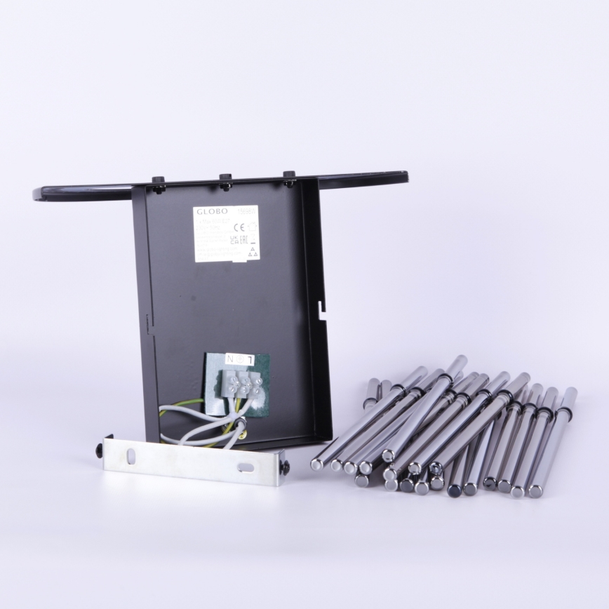 Globo - Aplique 1xE27/60W/230V negro