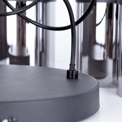 Globo - Lámpara colgante 3xE27/15W/230V diá. 27 cm roble