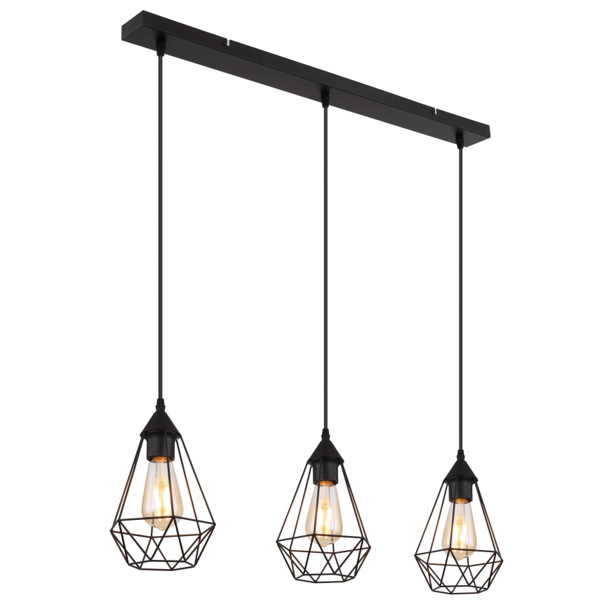 Globo - Lámpara colgante 3xE27/60W/230V