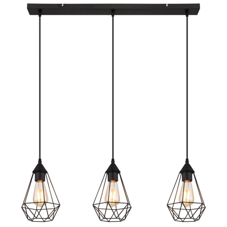 Globo - Lámpara colgante 3xE27/60W/230V