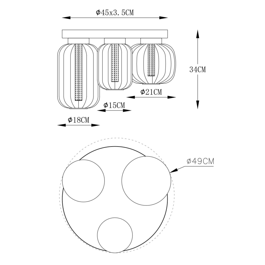 Globo - Plafón LED LED/23W/230V