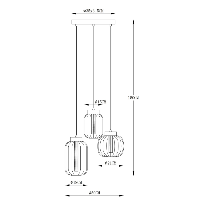 Globo - Lámpara LED colgante LED/23W/230V