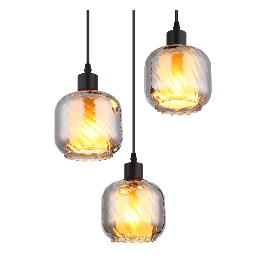 Globo - Lámpara colgante 3xE27/25W/230V
