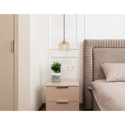 Globo - Lámpara colgante con cable 1xE27/40W/230V Ø 18 cm