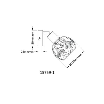 Globo - Foco de pared 1xE14/25W/230V
