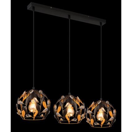 Globo - Lámpara colgante 3xE27/40W/230V