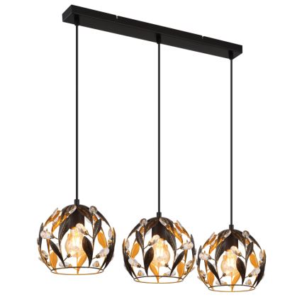 Globo - Lámpara colgante 3xE27/40W/230V