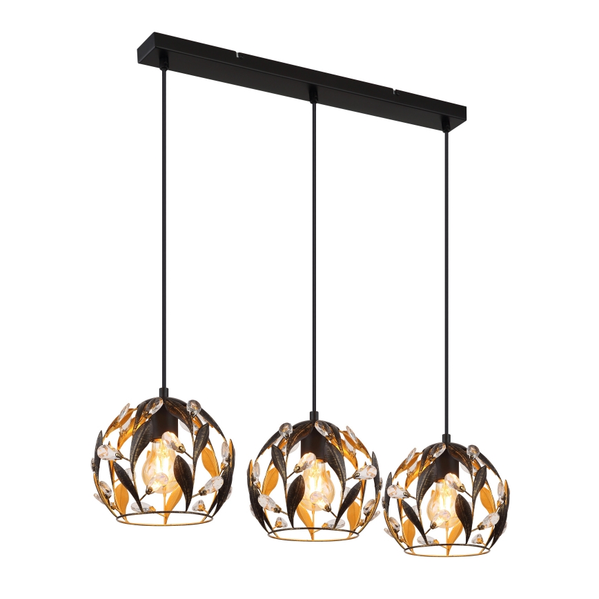 Globo - Lámpara colgante 3xE27/40W/230V