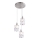 Globo 15760-3 - Araña de cristal WOLLI 3xE14/40W/230V