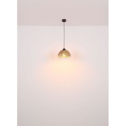 Globo - Lámpara colgante 1xE27/15W/230V bambú