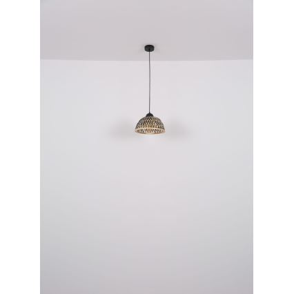 Globo - Lámpara colgante 1xE27/15W/230V bambú