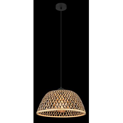Globo - Lámpara colgante 1xE27/15W/230V bambú