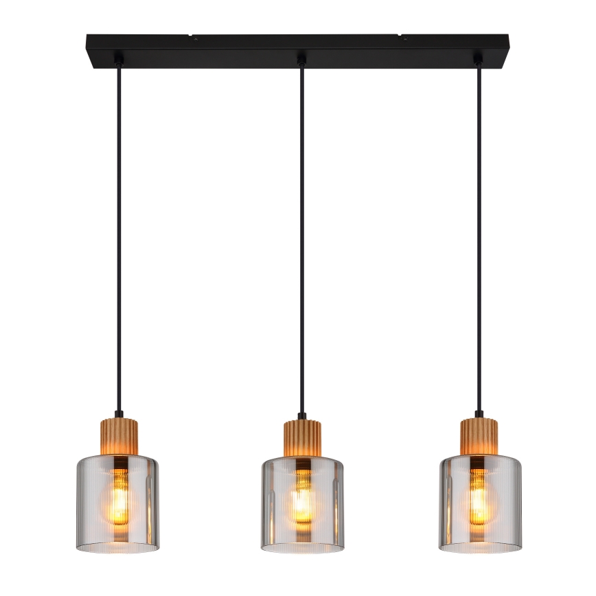 Globo - Lámpara colgante con cable 3xE27/25W/230V