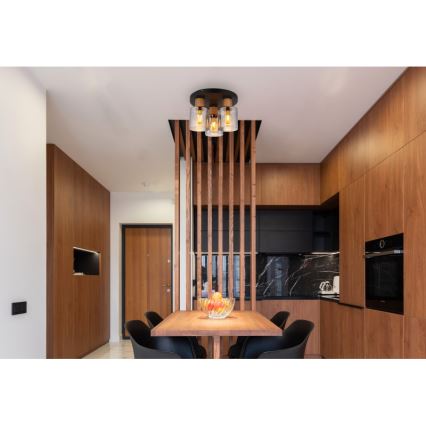 Globo - Lámpara de techo de superficie 3xE27/25W/230V Ø 30 cm