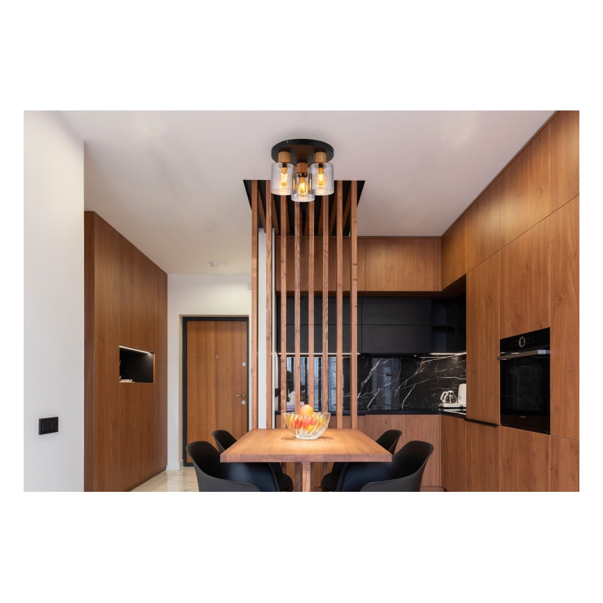 Globo - Lámpara de techo de superficie 3xE27/25W/230V Ø 30 cm