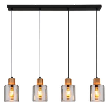 Globo - Lámpara colgante con cable 4xE27/25W/230V