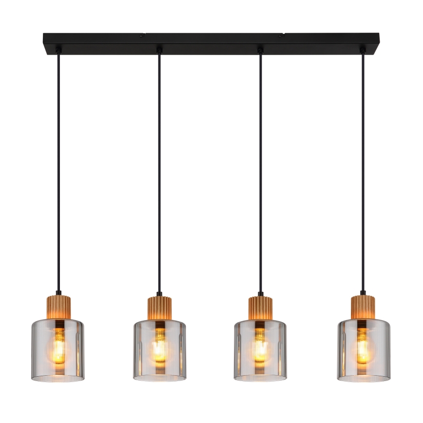 Globo - Lámpara colgante con cable 4xE27/25W/230V